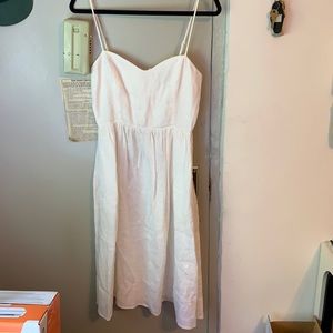 White Linen Reformation Dress